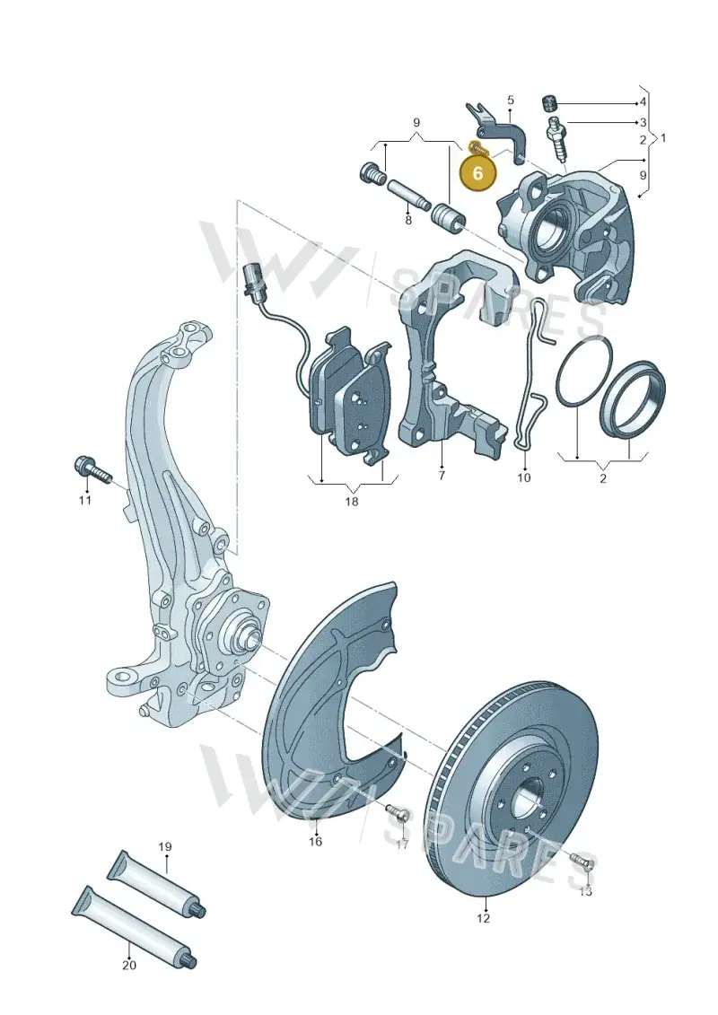 N01020812 — Audi A5 Sportback (2016-2020) diagram 849615300, position 6