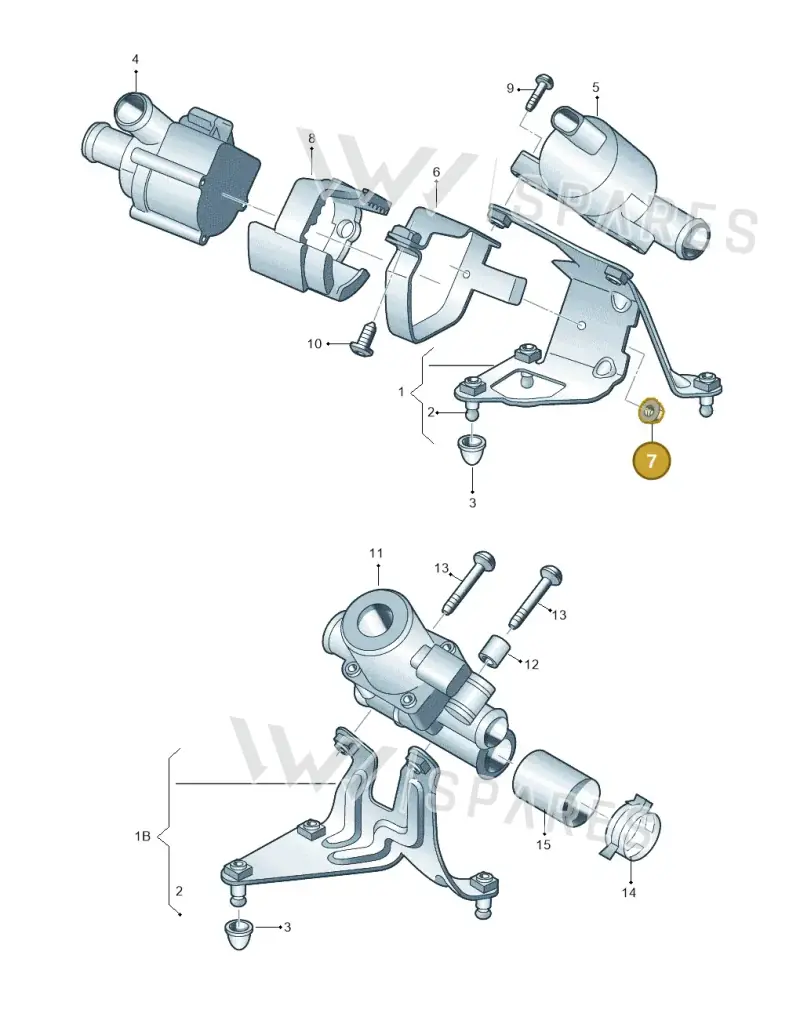 N01021232 — Audi A6 Av. qu. 3.0 (2012-2018) diagram 711820000, position 7