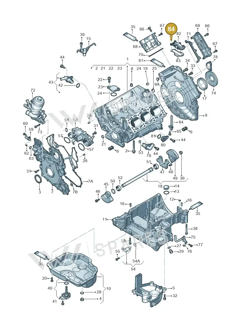N01024232 — Audi A5 Sportback (2016-2020) diagram 798103540, position 84