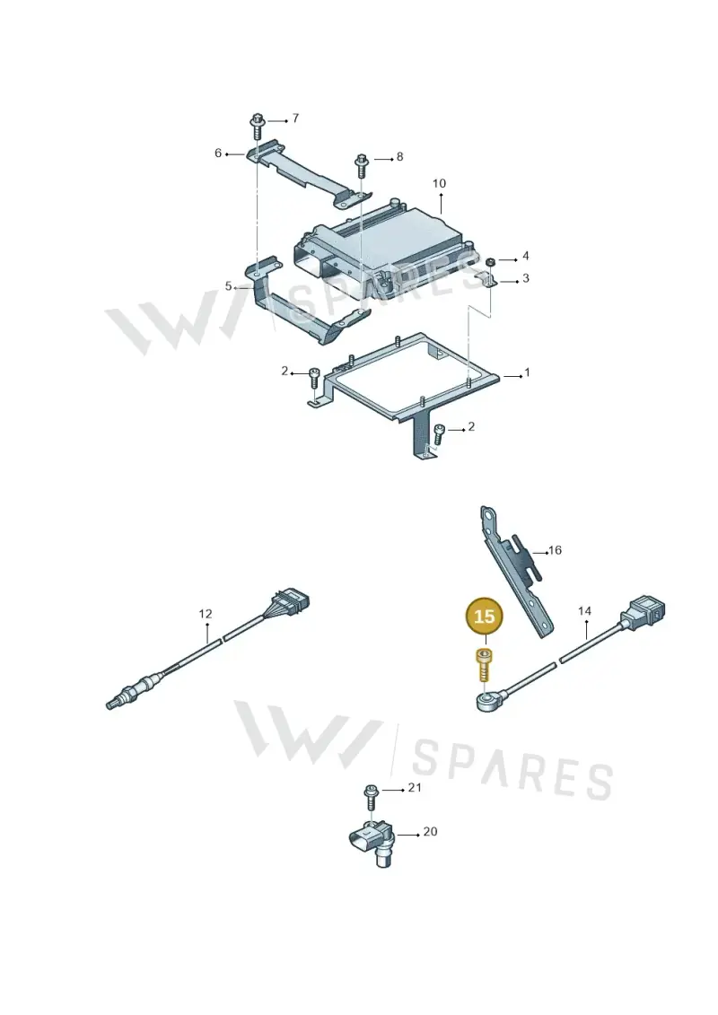 N01024425 — Audi R8 qu. 5.2 (2012-2015) diagram 618906000, position 15