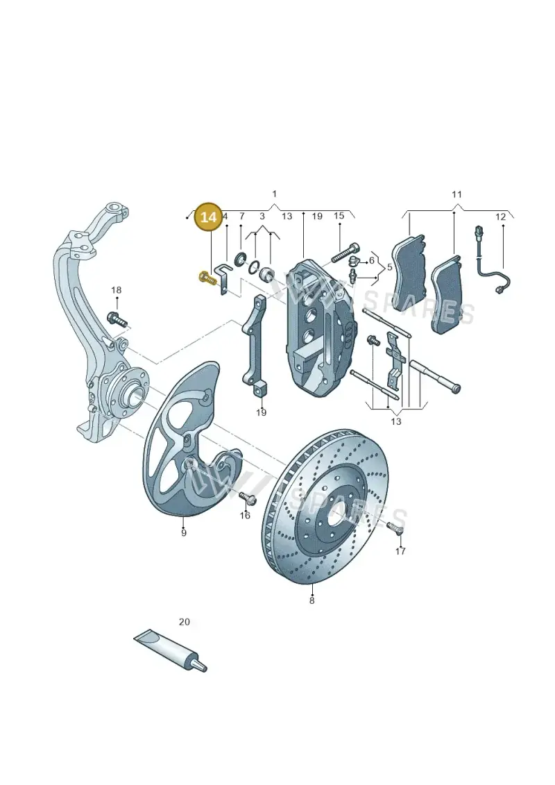 N01029317 — Audi RS6 Avant qu.5.0 (2007-2010) diagram 641615500, position 14