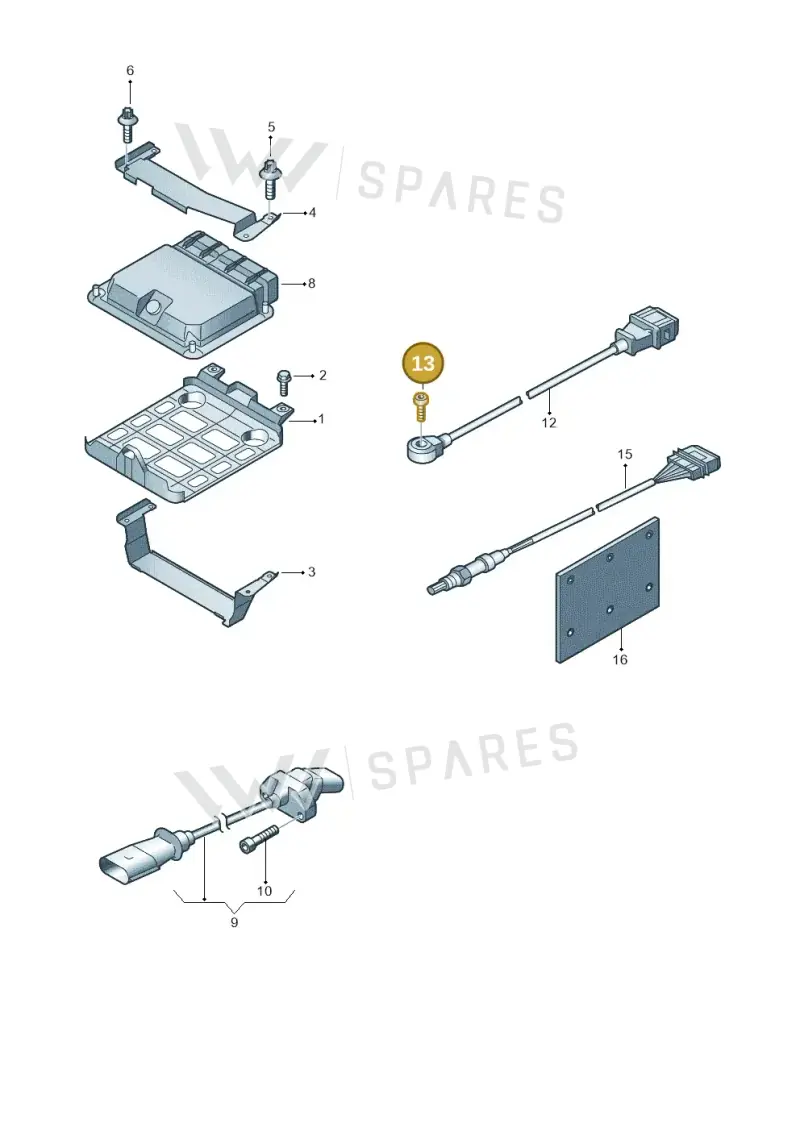 N0103328 — Audi RS3 Sportback (2011-2012) diagram 676906000, position 13