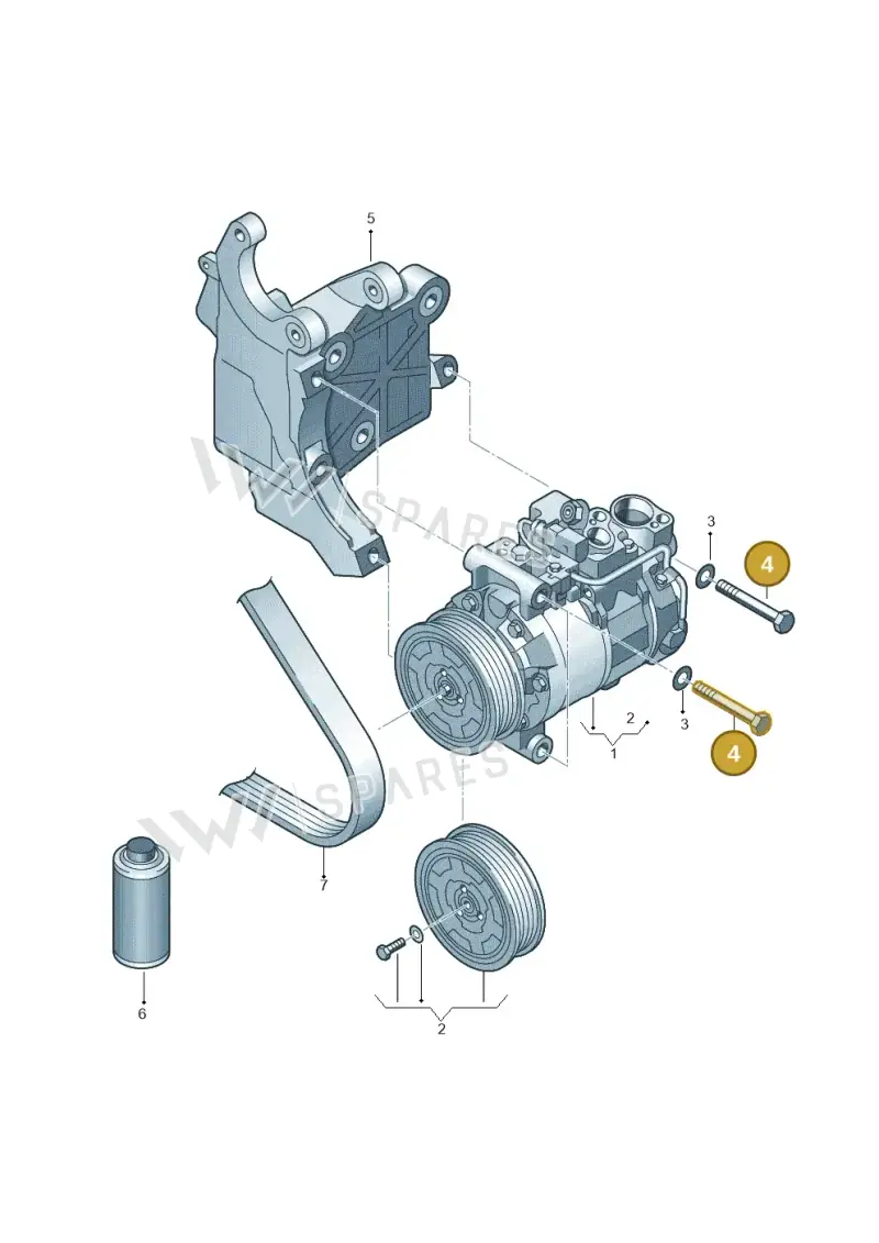 N0103917 — Audi A8/S8/qu. lang    08> (2007-) diagram 448260150, position 4