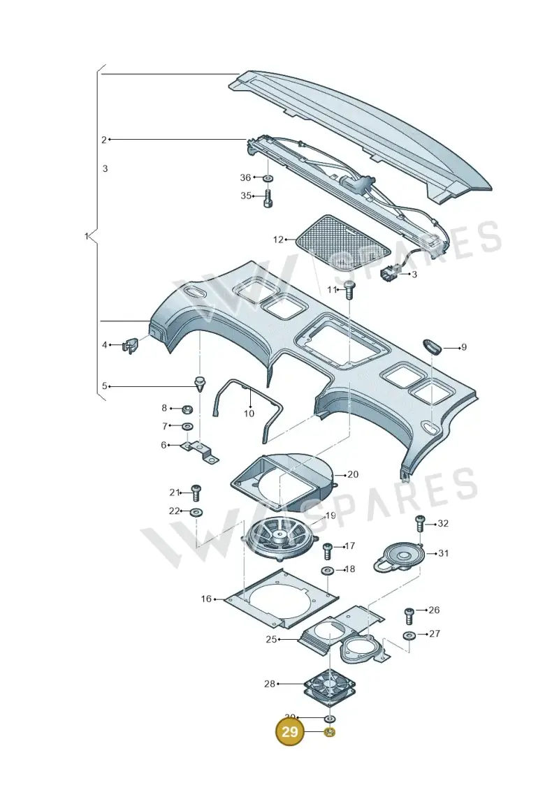 N01100412 — Audi A8L qu. 3.0 TDI (2013-2018) diagram 771863100, position 29