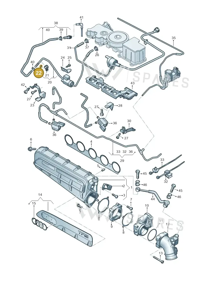 N01100636 — Audi RSQ3 Sportback (2019-2024) diagram 898133320, position 22