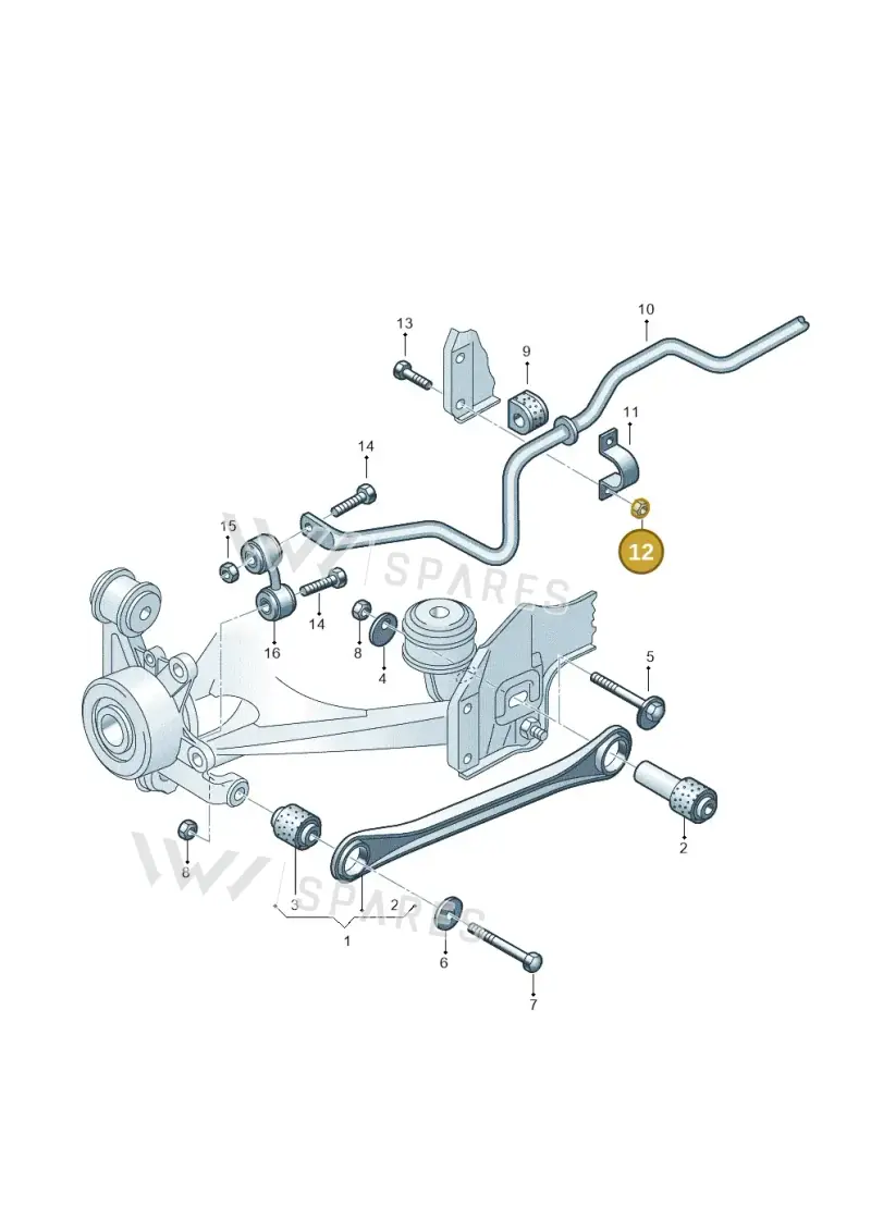 N0111849 — Audi RS6 qu. (2003-2004) diagram 195501200, position 12