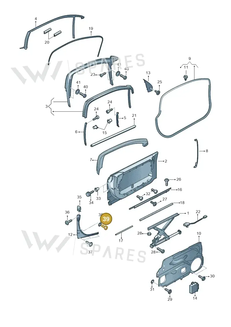 N01152221 — Audi A8/S8/qu. lang    08> (2007-) diagram 291837350, position 39