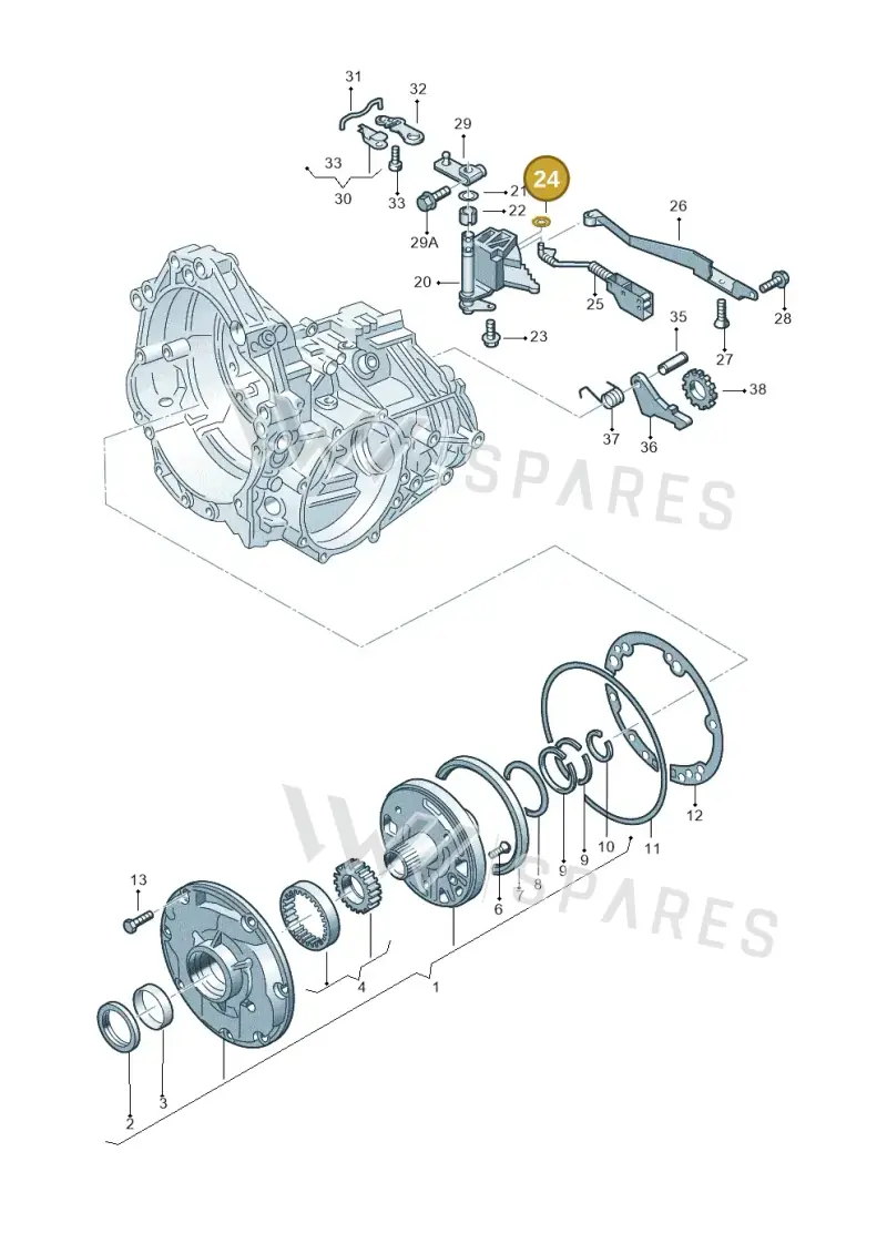 N0115501 — Audi A4/Avant (1999-2001) diagram 156321550, position 24