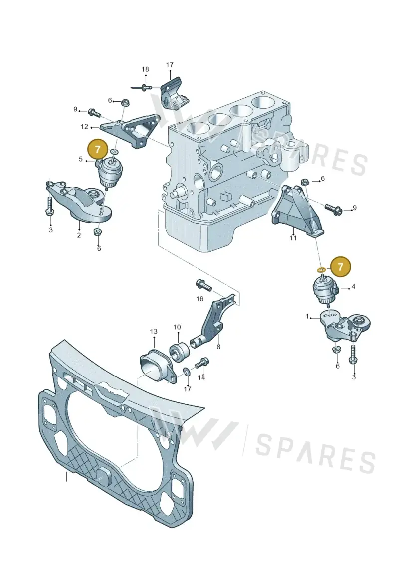 N0116974 — Audi A6 2.7 TDI (2008-2011) diagram 448199000, position 7