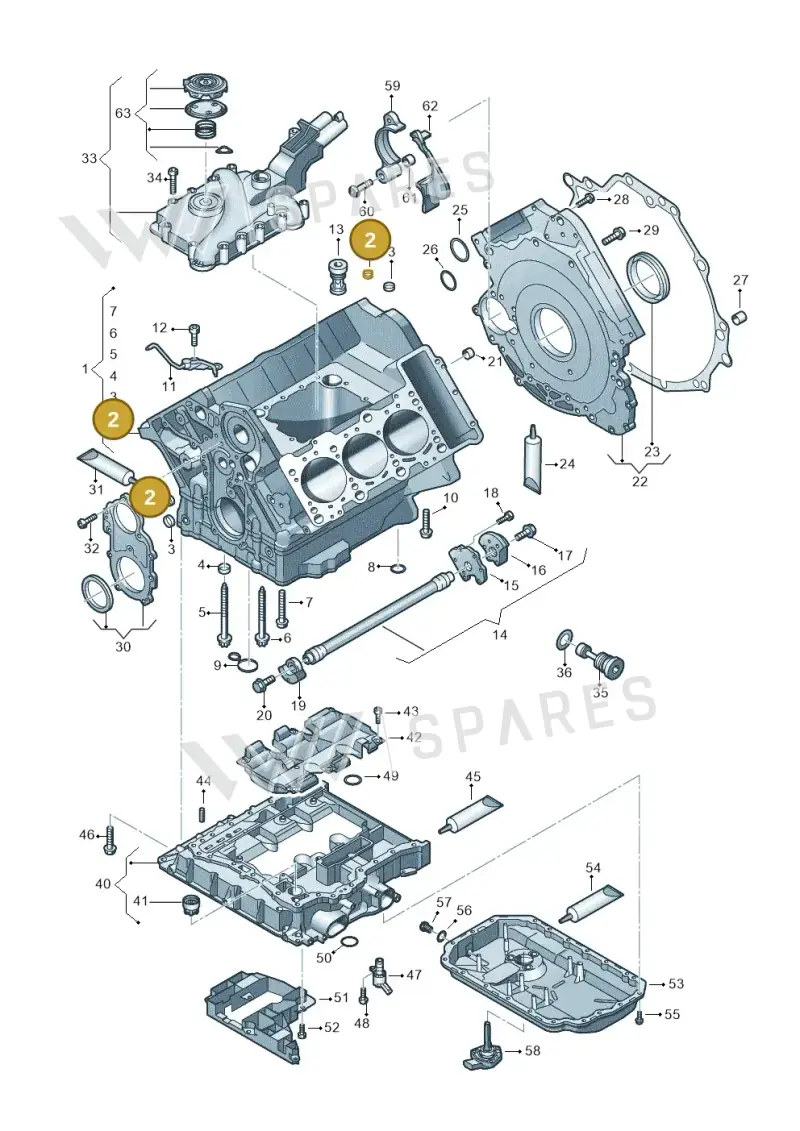N01190310 — Audi Q5 qu. 2.0 TDI (2012-2017) diagram 675103330, position 2