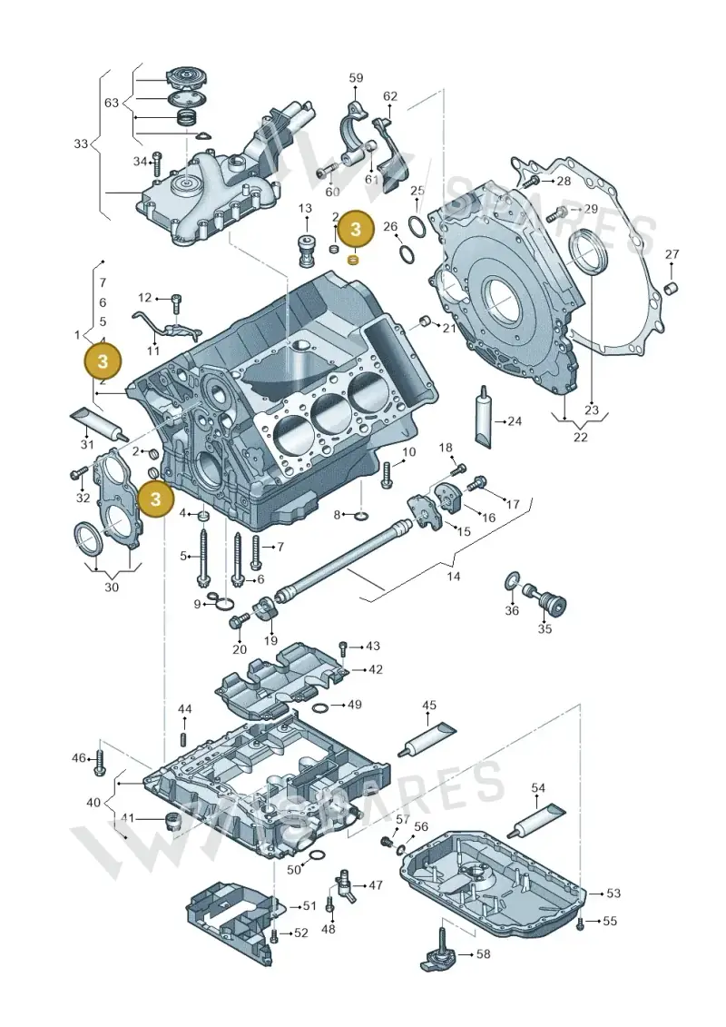 N0119047 — Audi Q5 qu. 2.0 TDI (2012-2017) diagram 675103330, position 3