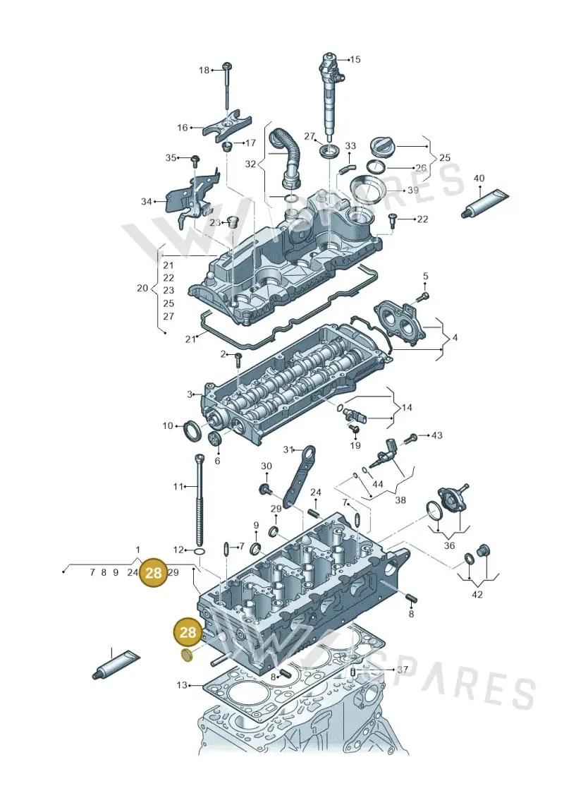 N0119085 — Audi TTS Coupe 2.0 (2014-2023) diagram 745103650, position 28