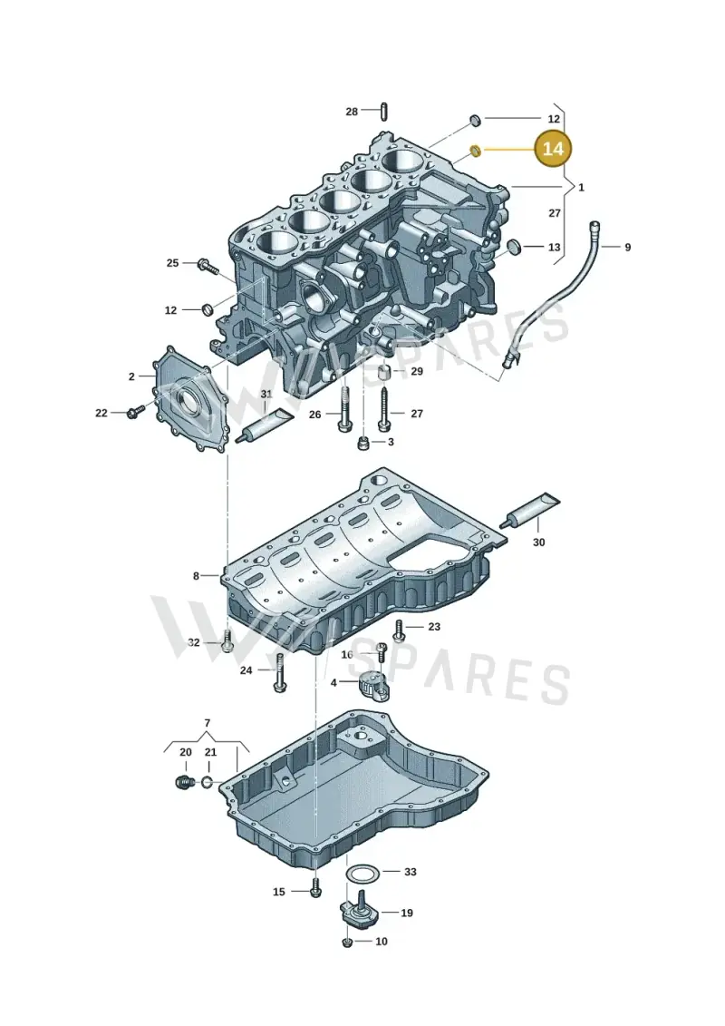N0119104 — Audi RSQ3 Sportback (2019-2024) diagram 898103101, position 14