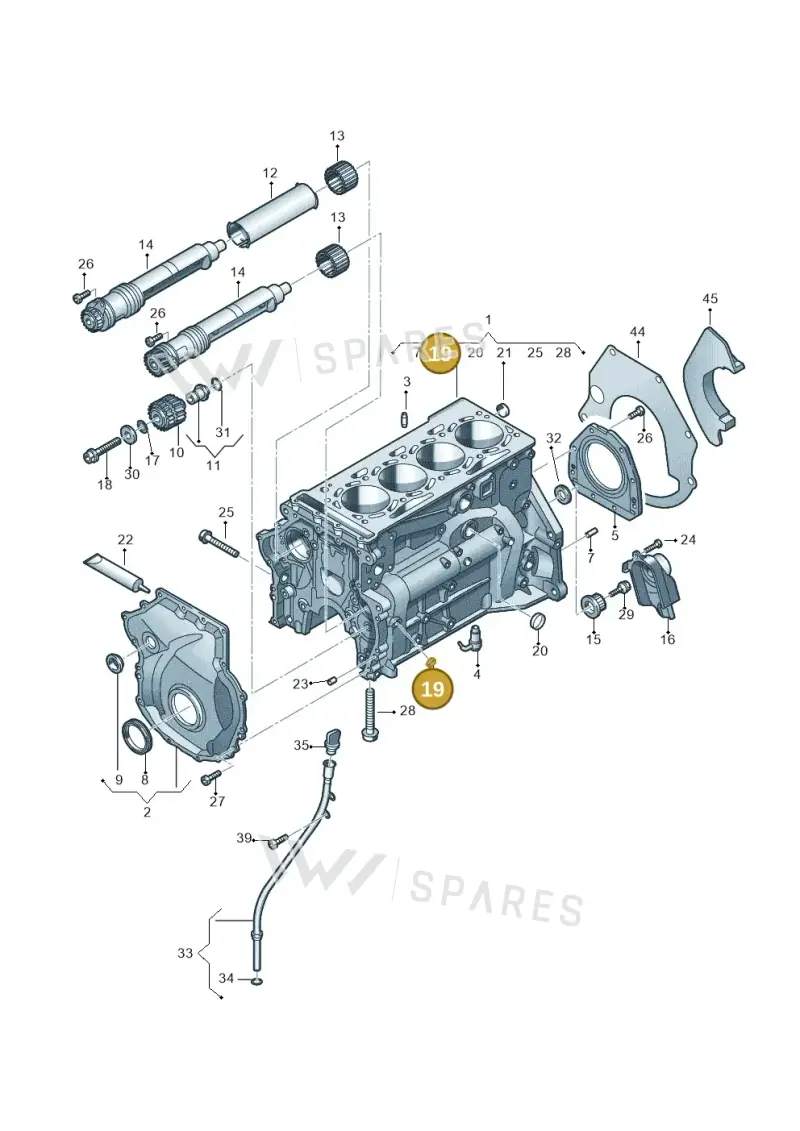 N0119194 — Audi A3 Sportback (2016-2020) diagram 725103050, position 19