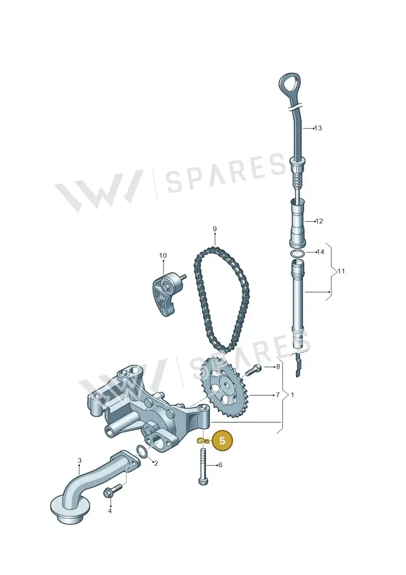 N0122345 — Audi A4/S4/Av./qu. (2001-2004) diagram 194115100, position 5