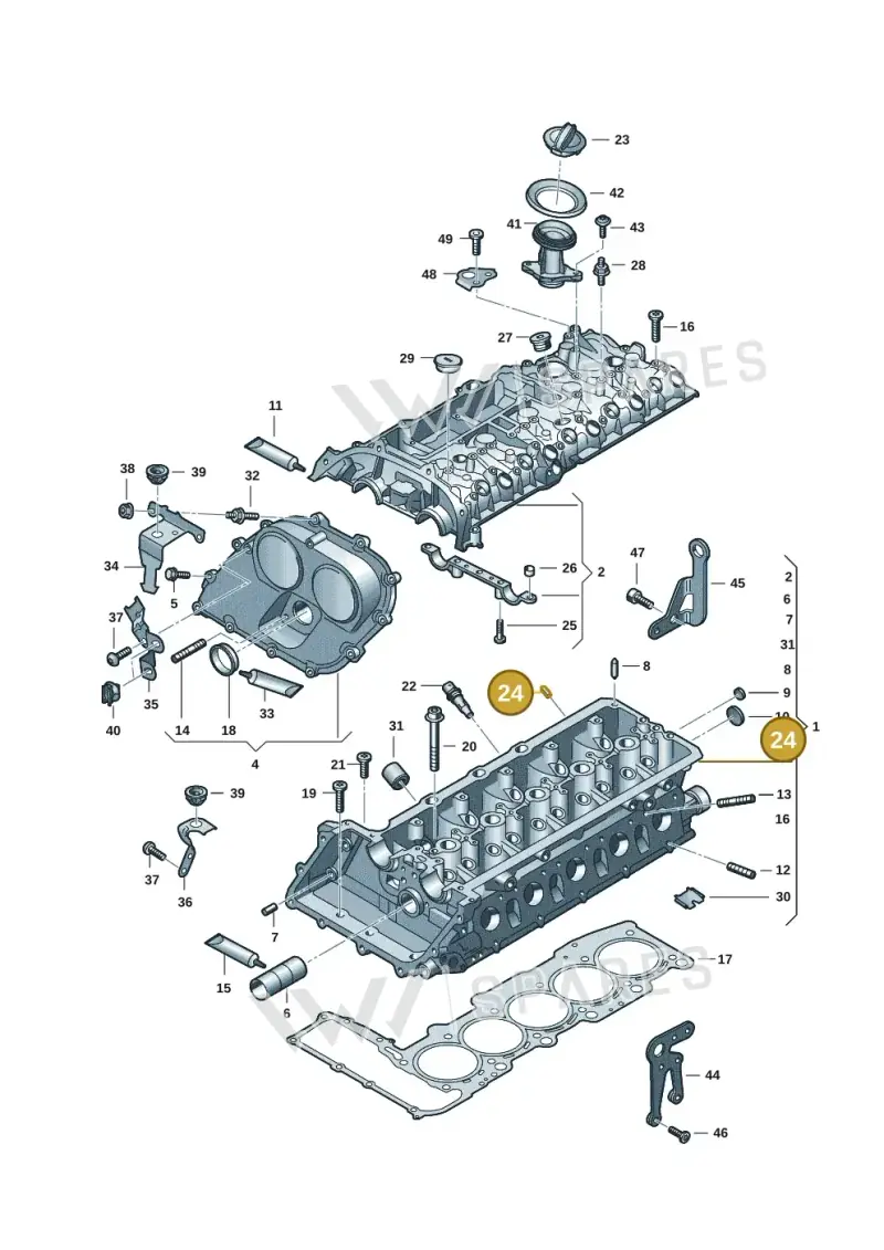 N0131994 — Audi A3 Sportback (2019-2021) diagram 596103041, position 24