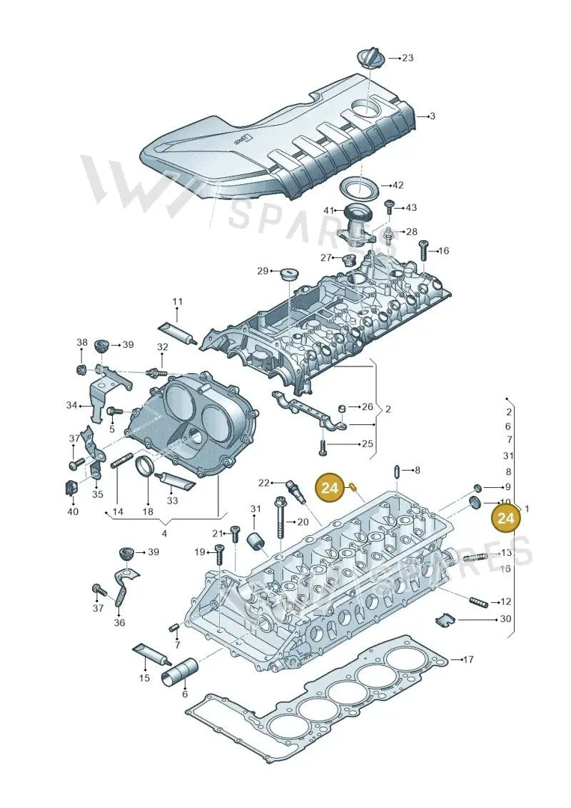 N0131994 — Audi RSQ3 Sportback (2019-2024) diagram 898103300, position 24