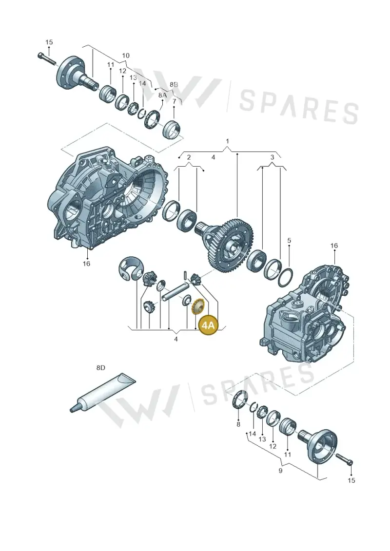 N0133191 — Audi A1 Sportback (2010-2015) diagram 420409200, position 4A