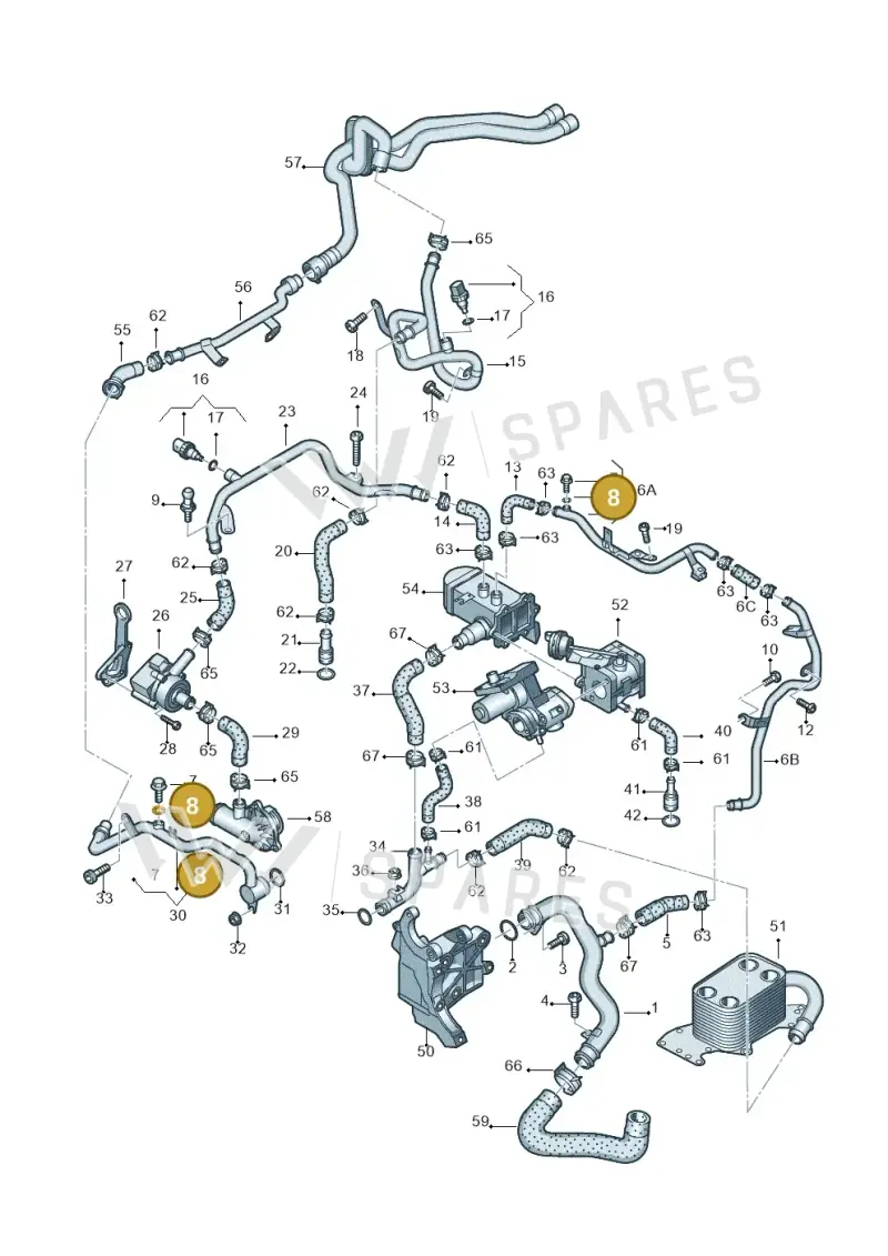 N0138042 — Audi A4 Av. Allroad (2008-2016) diagram 620121410, position 8