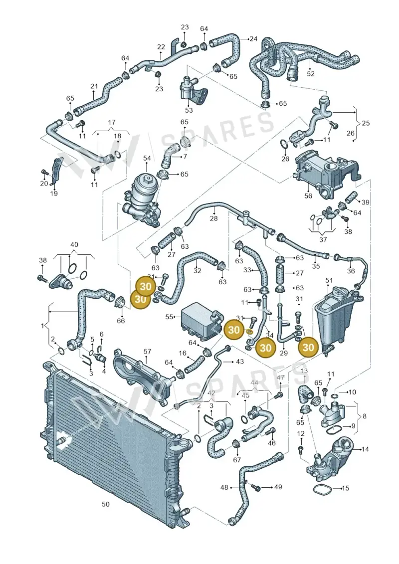 N0138076 — Audi A5 Sportback (2011-2017) diagram 724121400, position 30