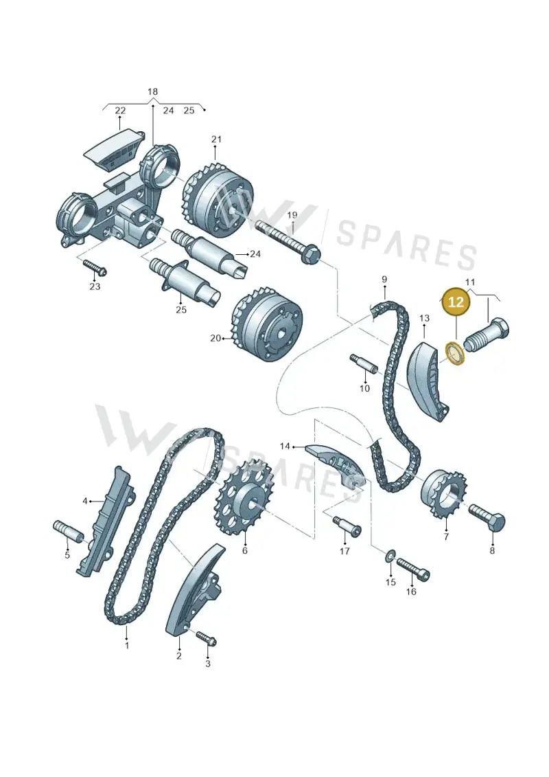 N0138271 — Audi A3 Sportback (2008-2013) diagram 244109900, position 12