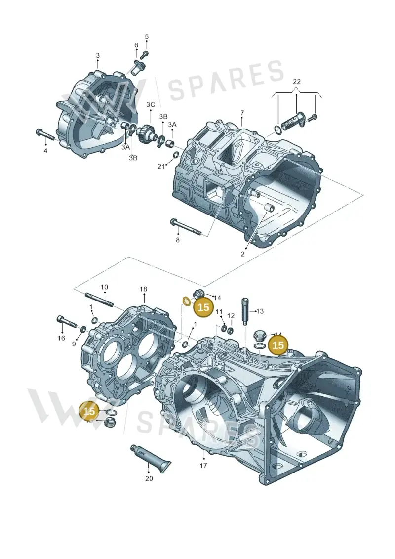 N0138271 — Audi R8 qu. 5.2 (2012-2015) diagram 618301750, position 15