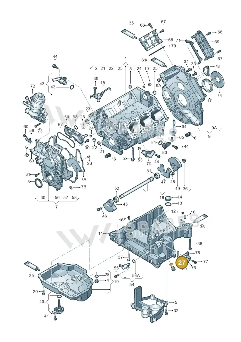 N0138326 — Audi A7 Sportback (2014-2018) diagram 675103520, position 27