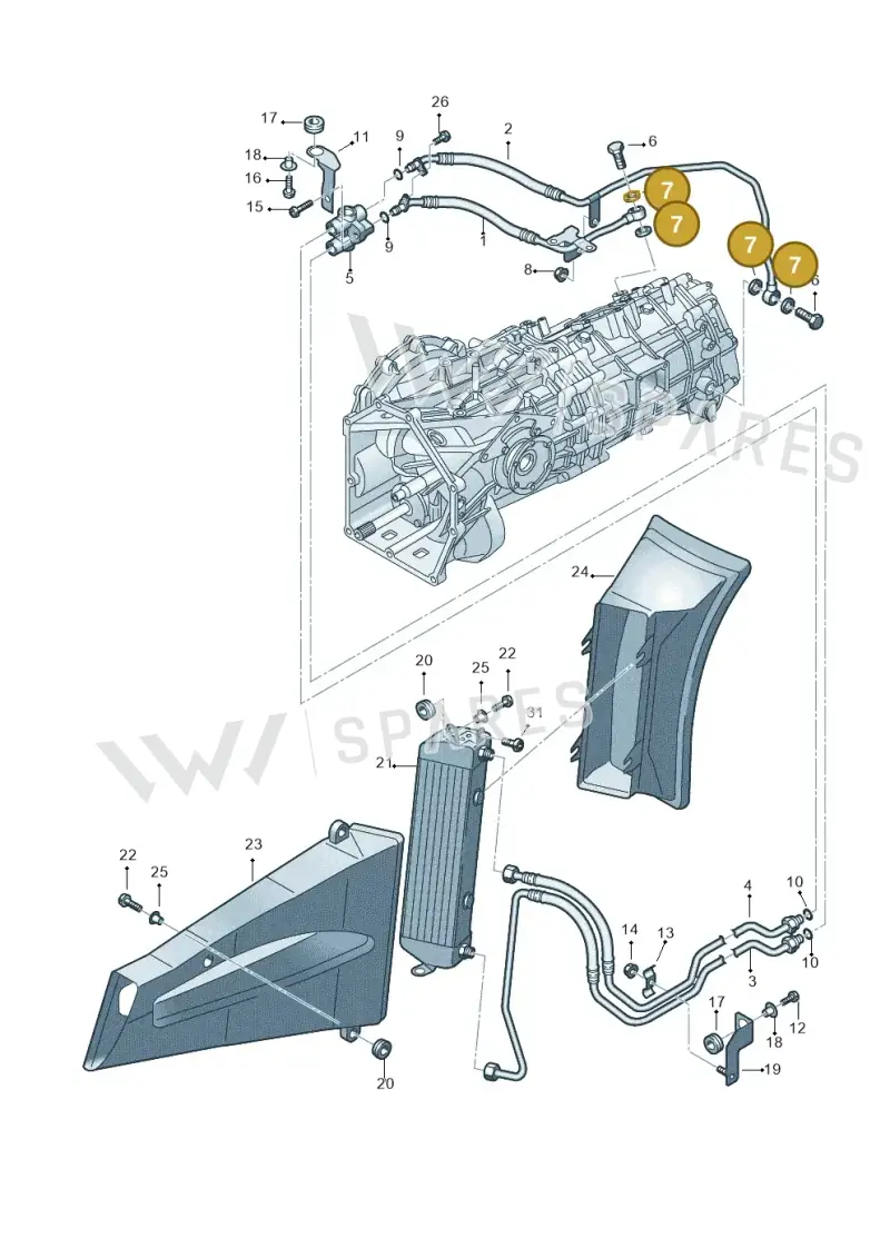 N0138487 — Audi R8 qu. 5.2 (2012-2015) diagram 618317500, position 7