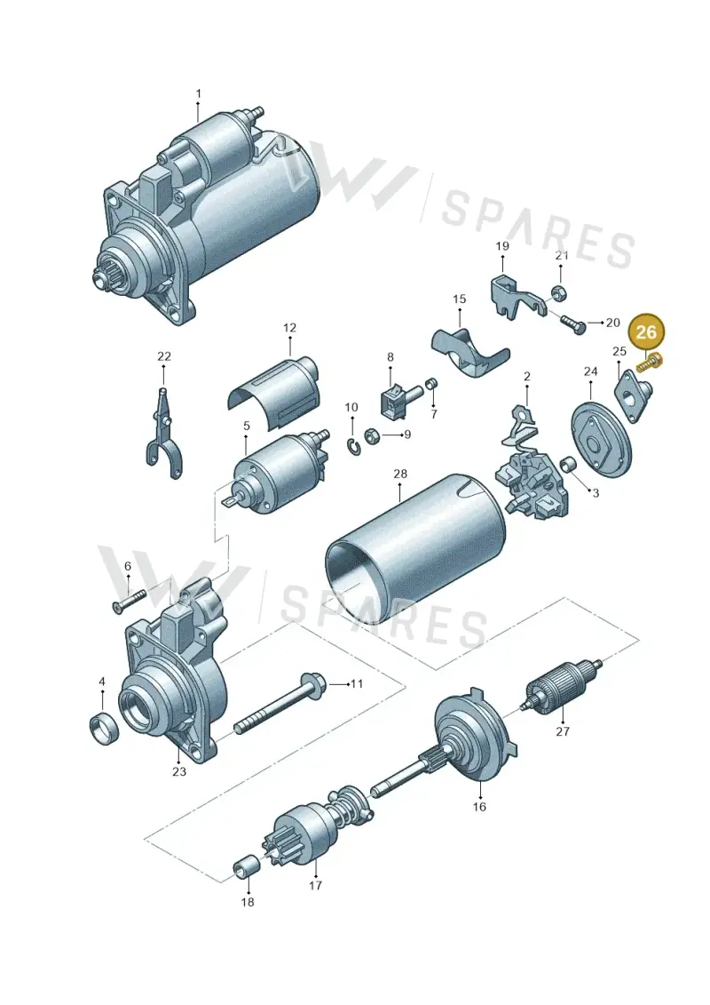 N0141233 — Audi A4/S4 Cabrio./qu. (2002-2006) diagram 176911000, position 26