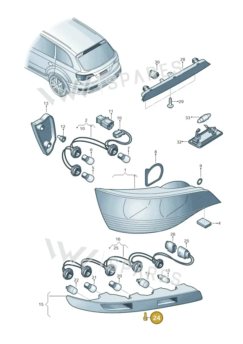 N01413319 — Audi Q5 qu. 2.0 TDI (2012-2017) diagram 493945000, position 24