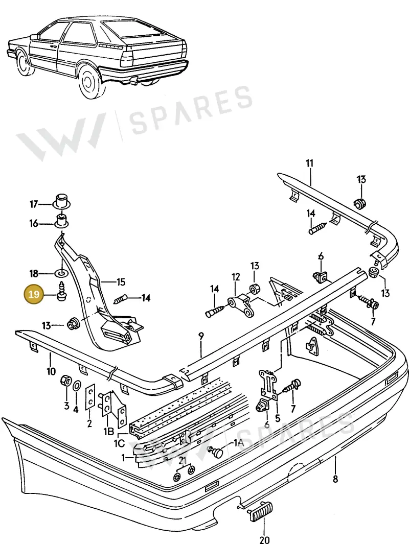 N0142691 — Audi COUPE QUATTRO/2 (1984-1987) diagram 061070000, position 19
