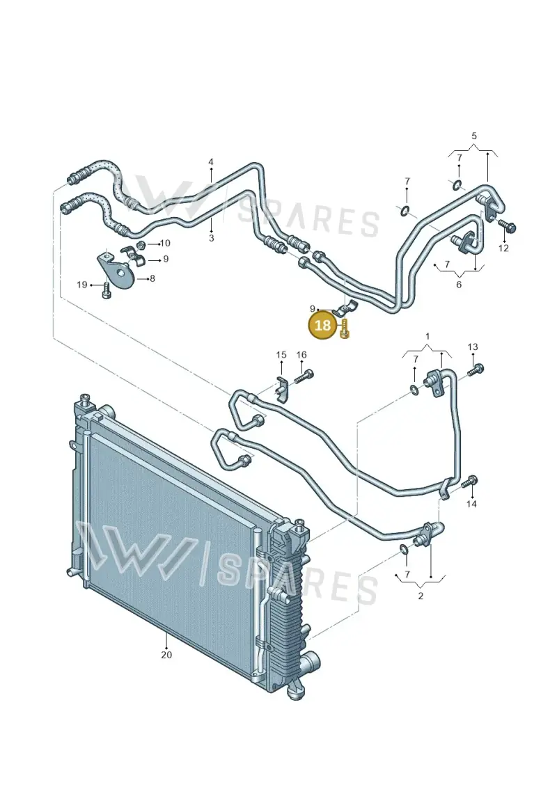 N01470514 — Audi A4/S4 Cabrio./qu. 07> (2006-) diagram 249317710, position 18