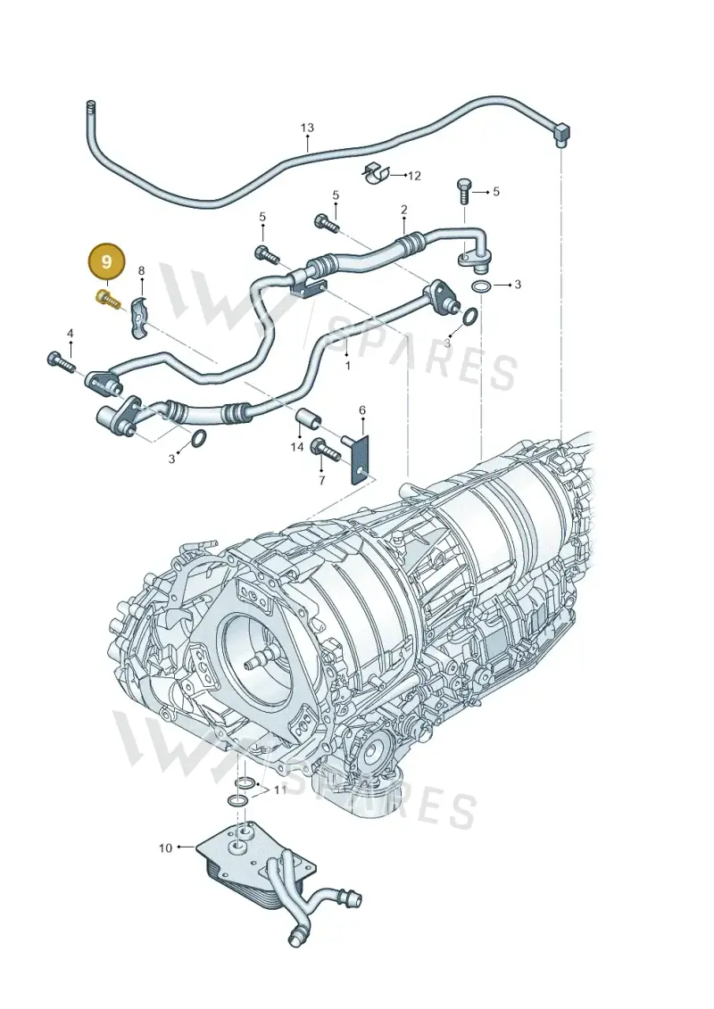 N01470514 — Audi A8/S8/qu. lang    08> (2007-) diagram 291317540, position 9