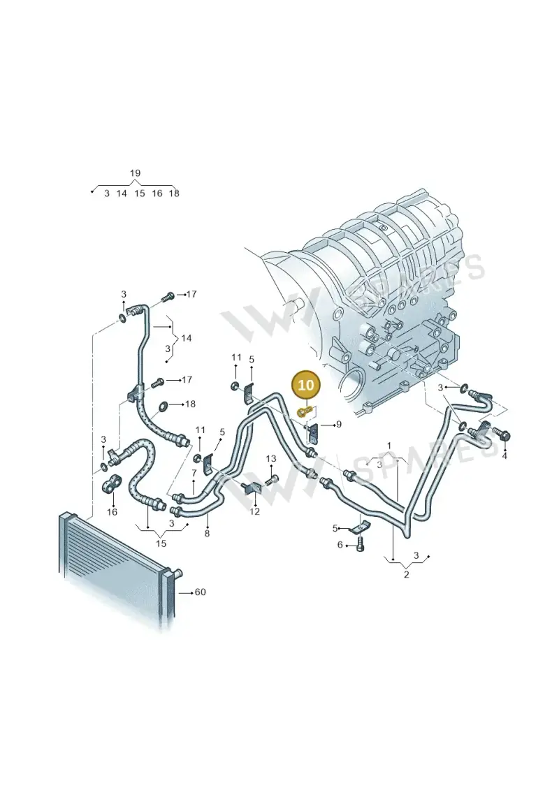 N01470514 — Audi A6 2.7 TDI (2008-2011) diagram 448317700, position 10