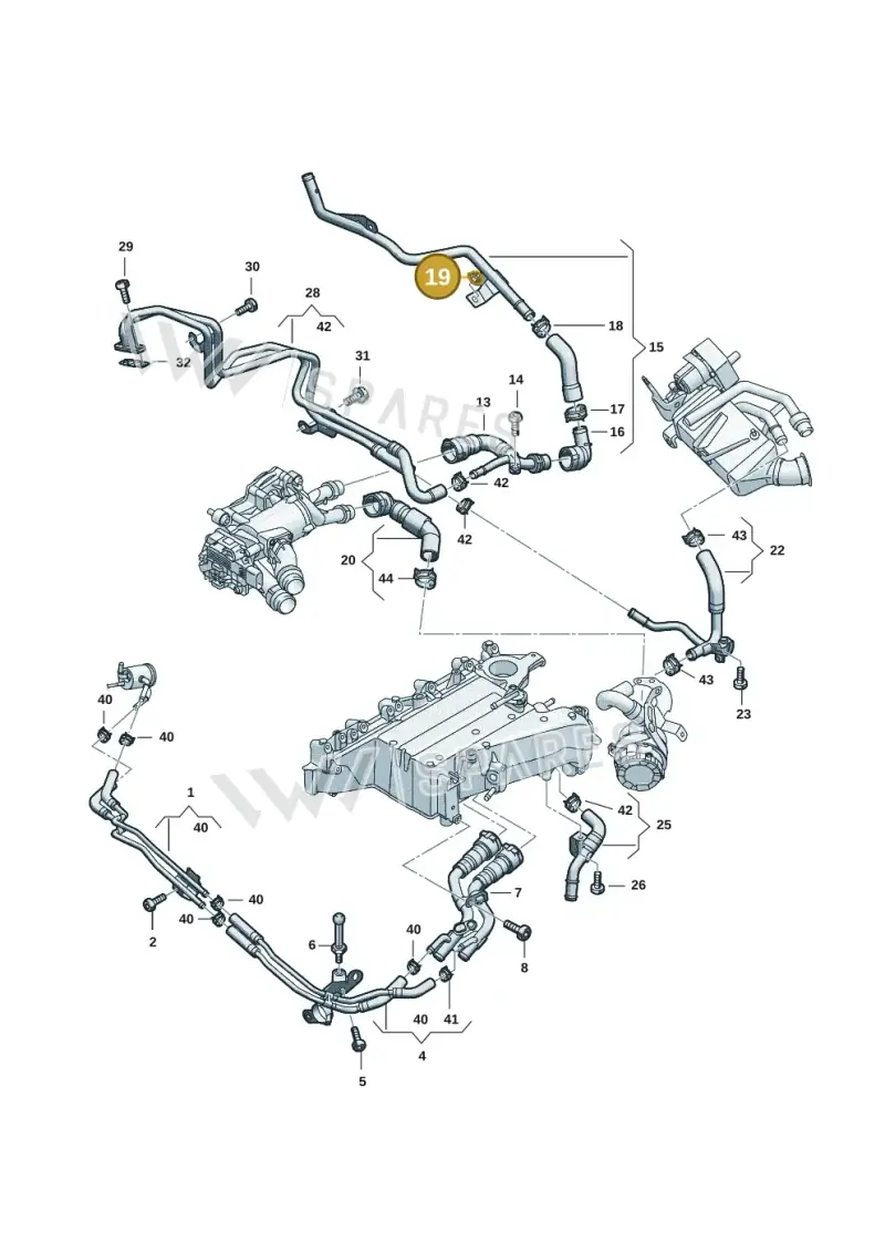 N01508210 — Audi A5 Limo 2.0 (2024-) diagram 05l121005, position 19
