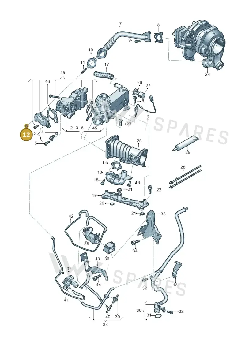 N01508215 — Audi Q8 Quattro 3,0 (2018-) diagram 429131200, position 12