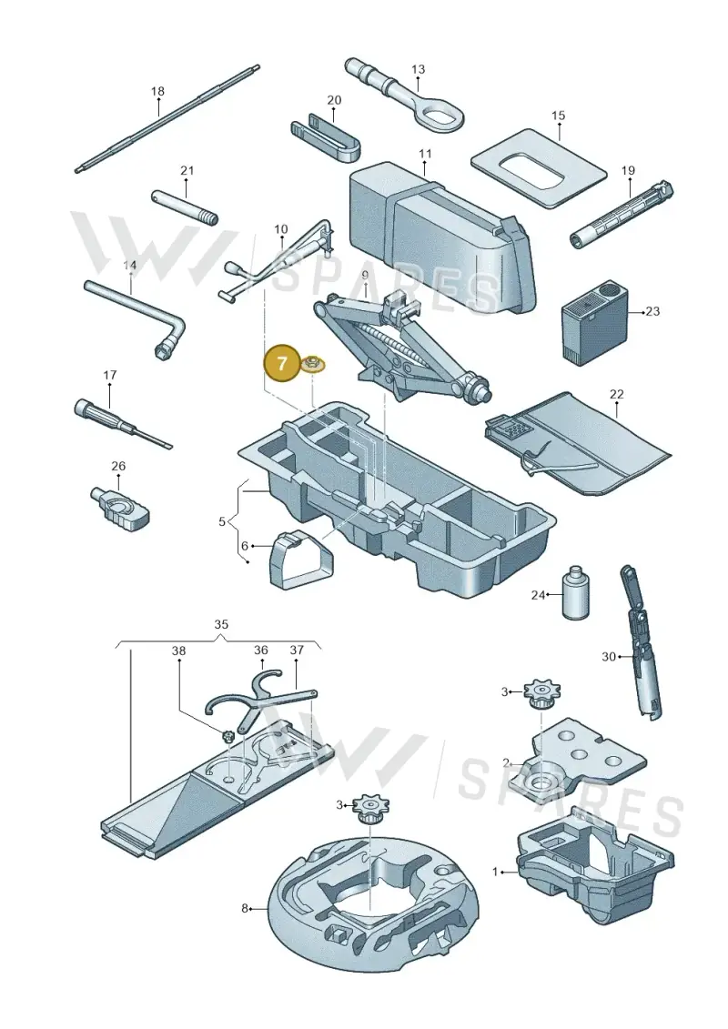 N01508215 — Audi RS5 Sportback (2017-) diagram 847011100, position 7