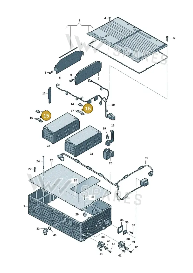 N01508216 — Audi Q8 Quattro 3,0 (2018-) diagram 896915055, position 15