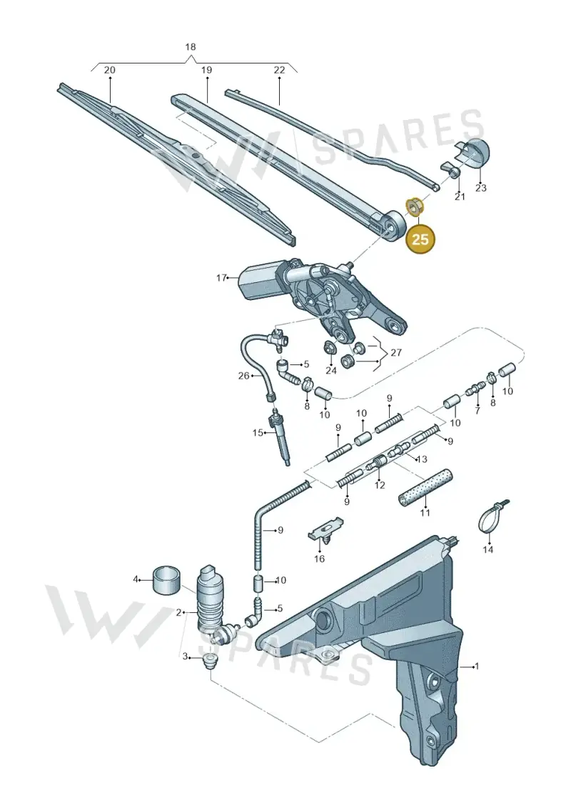 N01508315 — Audi RS6 Avant (2019-) diagram 430955020, position 25