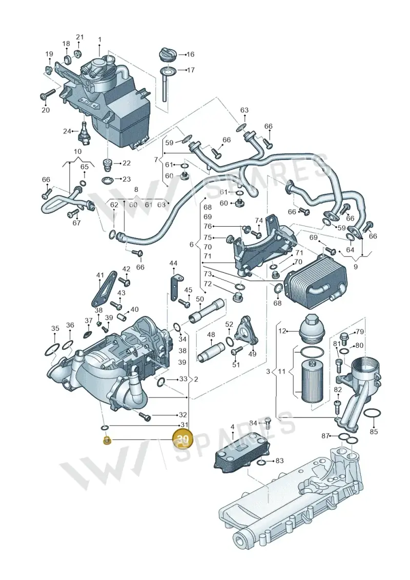 N0160243 — Audi R8 Spyder (2015-2024) diagram 872115100, position 30