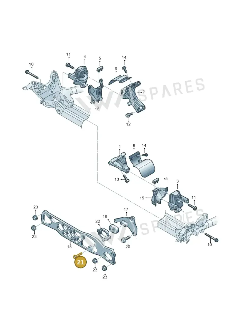 N0195036 — Audi A7 Sportback (2014-2018) diagram 788199700, position 21