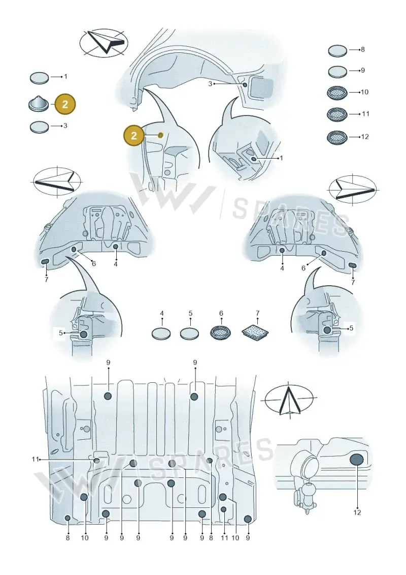 N0200241 — Audi Q6 e-tron (2023-) diagram f5s803035, position 2