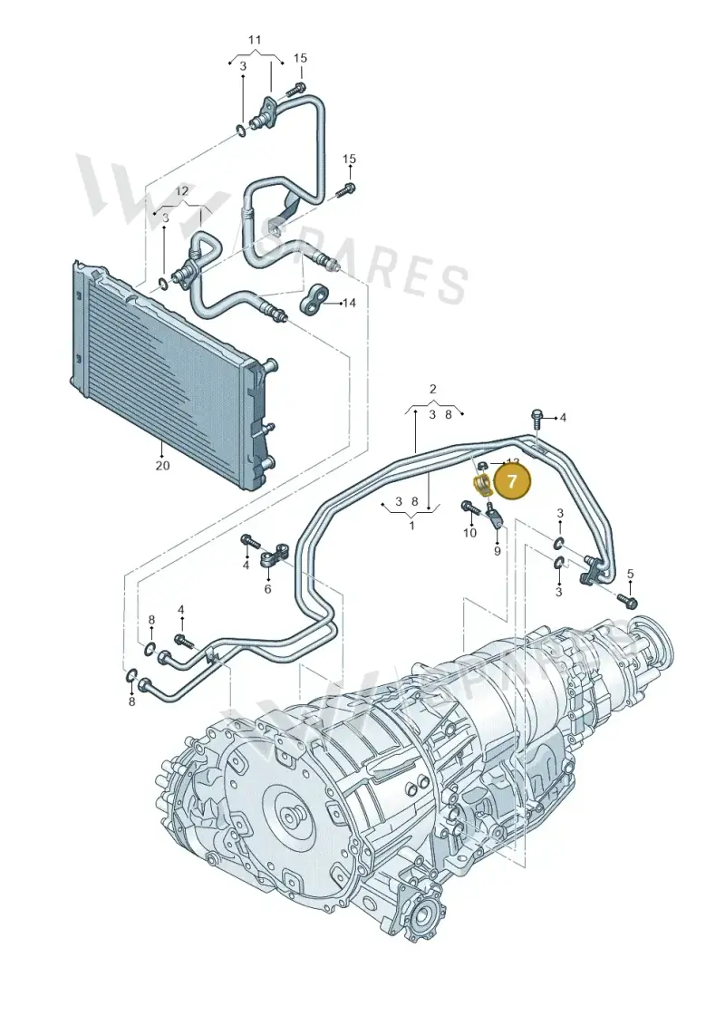 N0206017 — Audi Q5 qu. 2.0 TDI (2012-2017) diagram 647317600, position 7