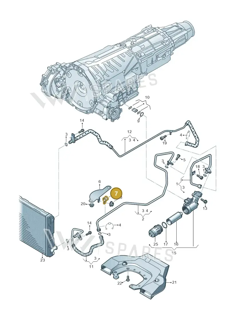 N0206017 — Audi RS4 Av. qu. 4.2 (2012-2015) diagram 750317500, position 7