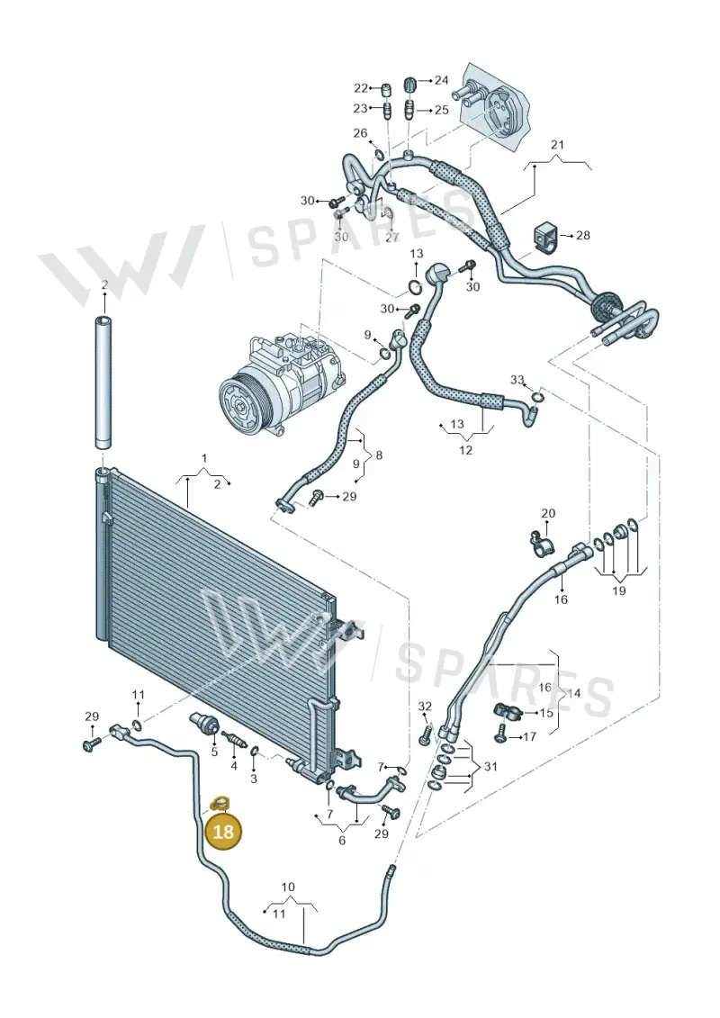 N0206227 — Audi A8L qu. 3.0 TDI (2013-2018) diagram 771260400, position 18