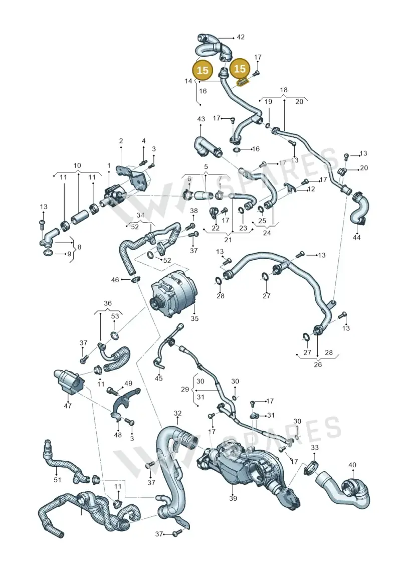 N0206267 — Audi RS Q8 Quattro (2019-) diagram 595121002, position 15