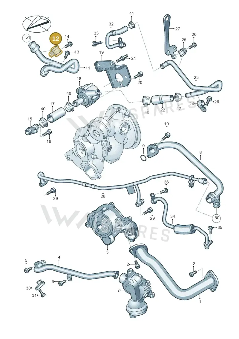 N0206267 — Audi A6 2.0 (2018-) diagram 849121980, position 12