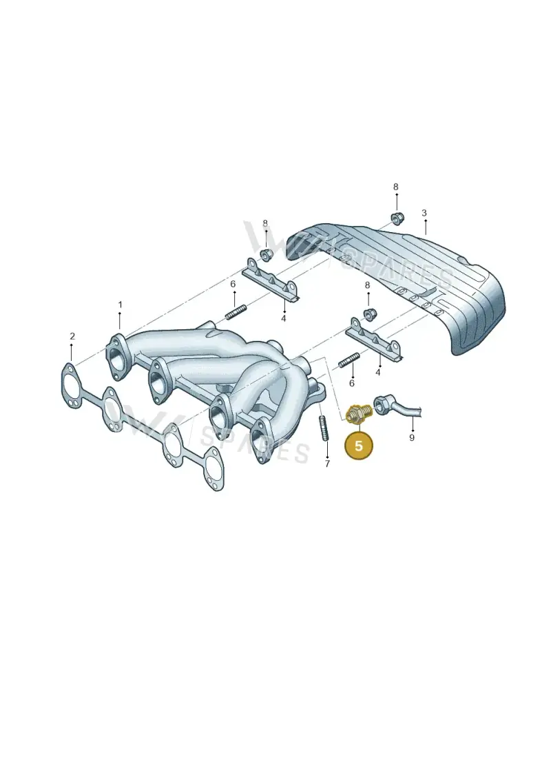N0208052 — Audi A3/S3/Sportb./qu. 08 (2007-) diagram 412253100, position 5
