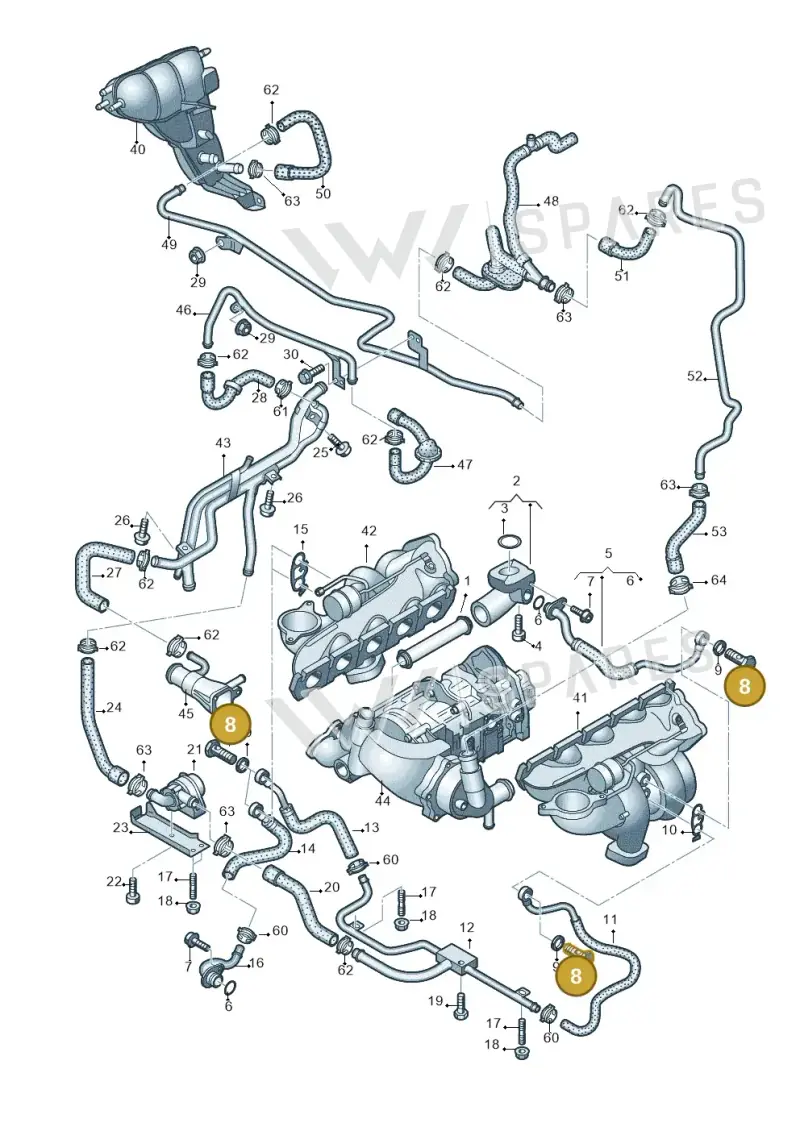 N0210747 — Audi RS6 Avant qu.5.0 (2007-2010) diagram 641121260, position 8