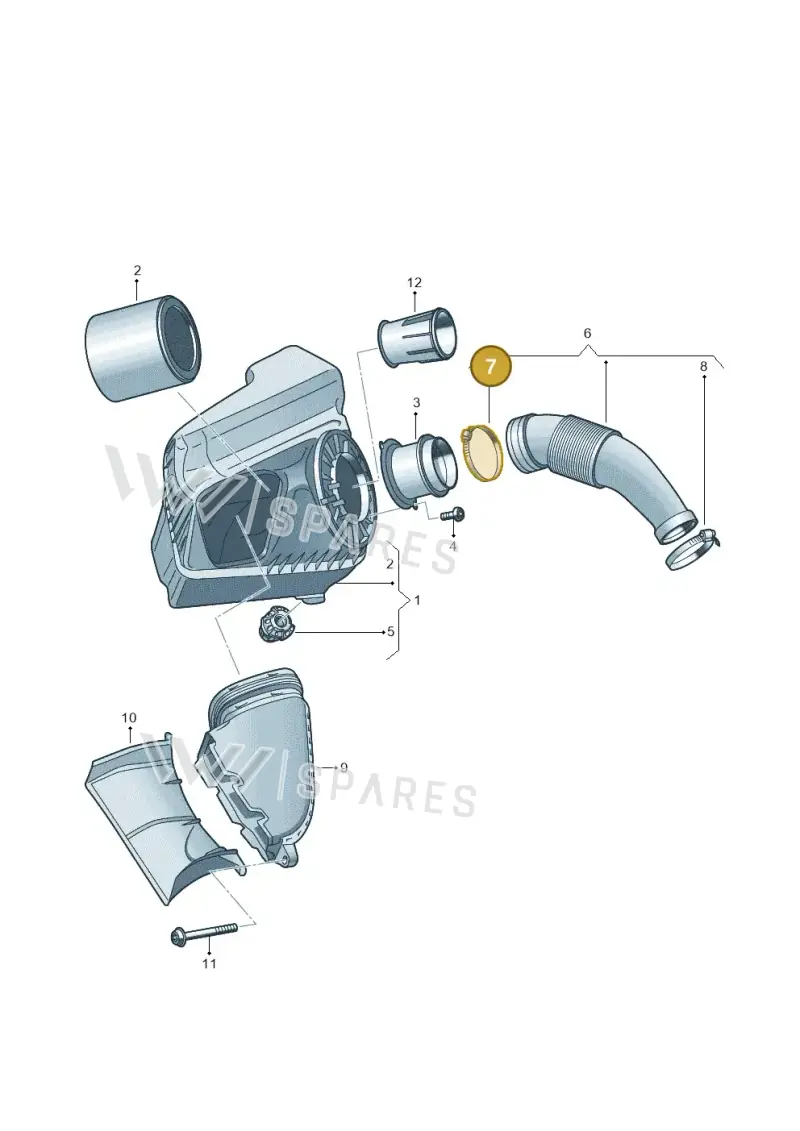 N0245133 — Audi A6 Av. qu. 3.0 (2012-2018) diagram 711129200, position 7